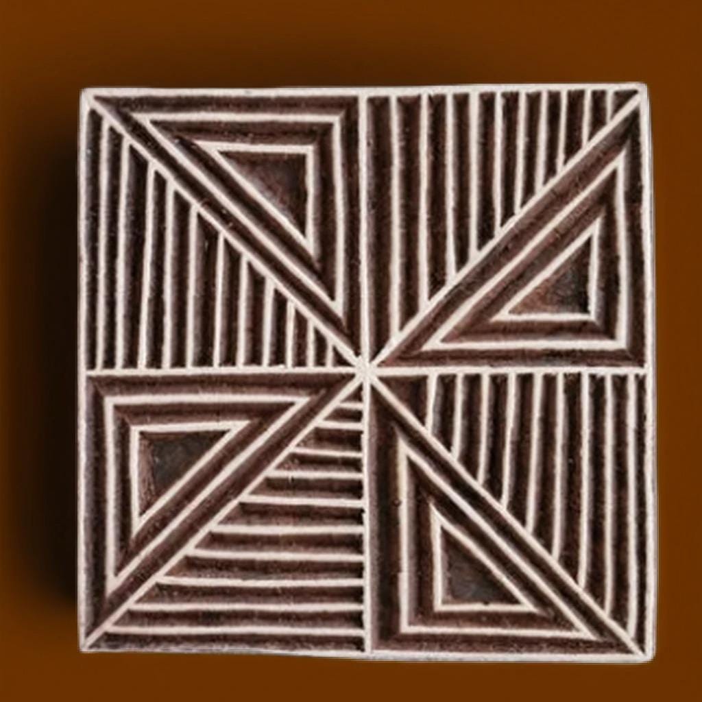 Wood Block - Pin Wheel