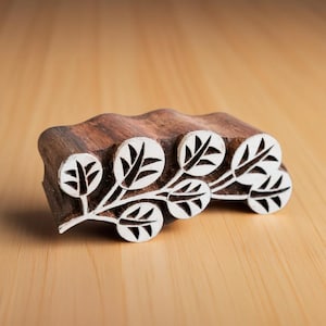 Pottery Stamp, Soap Stamp, Textile Stamp, Indian wood stamp, Tjap, Hand Carved, Stamp for Clay, Block print Stamp - Bamboo Bloom