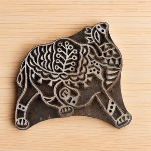 Pottery Stamp, Soap Stamp, Textile Stamp, Indian wood stamp, Tjap, Hand Carved, Stamp for Clay, Block print Stamp - Happy Camel
