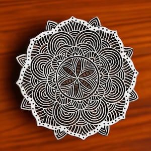 Pottery Stamp, Soap Stamp, Textile Stamp, Indian wood stamp, Tjap, Hand Carved, Stamp for Clay, Block print Stamp - Concentric Lines