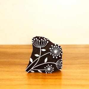 Indian Wooden Printing Block - Seedhead Bunch