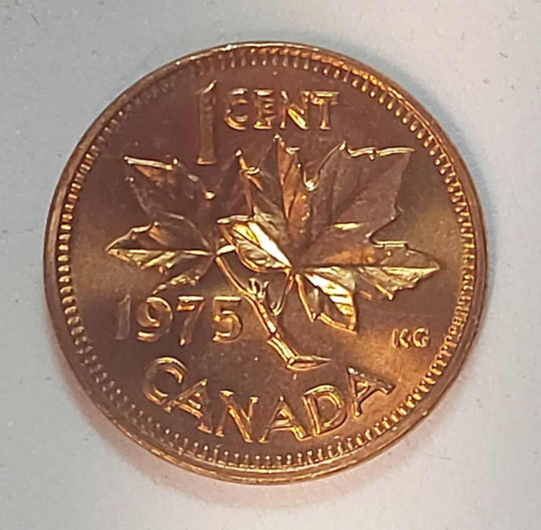 1975 Canadian Penny Brilliantly UNCIRCULATED BU One Cent Coin Queen 1975-canadian-penny-brilliantly-uncirculated-bu-one-cent-coin-queen