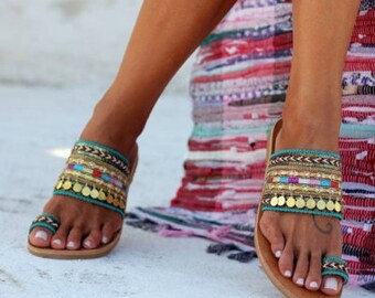 Handmade flat sandals Perfect for summer women's sandals