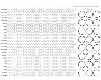 Missionary Countdown / Elder / Bubble Chart / 24-month countdown / Months