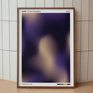 GUTS – Olivia Rodrigo Premium Poster | Gradient Wall Art | Aesthetic Music Print | Album-Inspired Wall Art