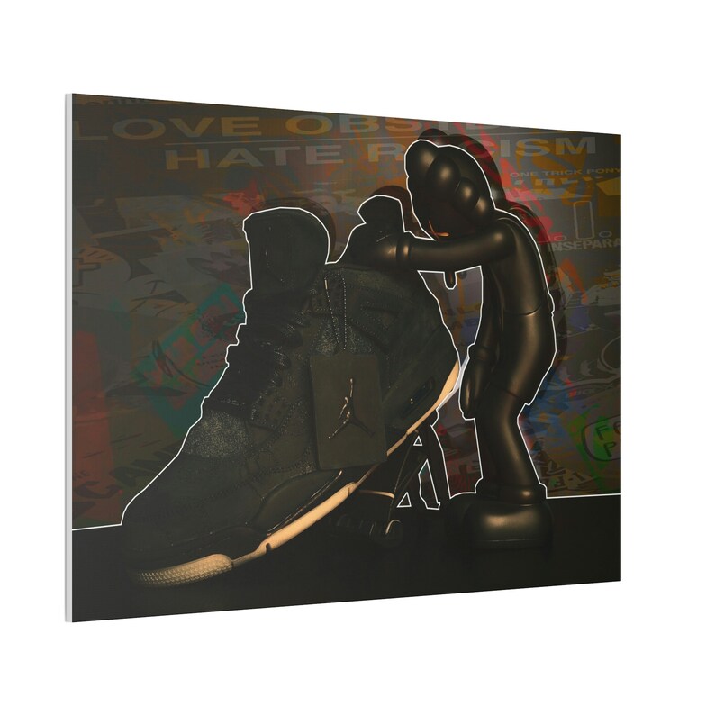 Kaws Figure Modern Wall Art Kaws Art Kaws Poster Hypebeast Etsy