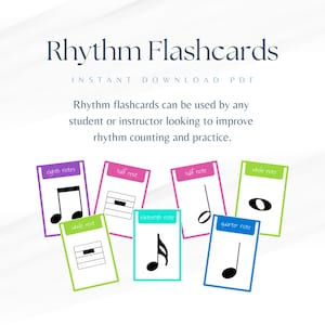 Muziekritme-flashcards (afdrukbaar)