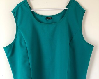 Retro 3XL Teal-Green Tank Top
