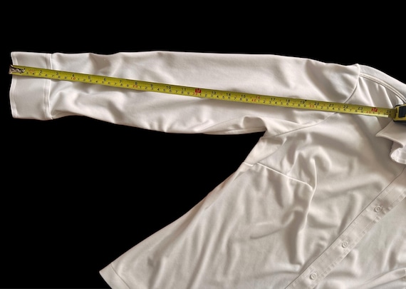 70's Dagger Collar Button Down Blouse - image 4