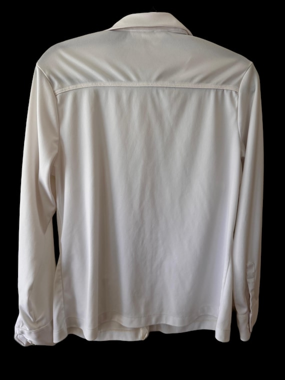 70's Dagger Collar Button Down Blouse - image 5