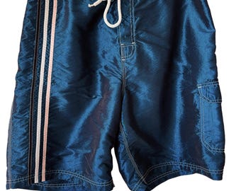Vintage 90’s Y2K Metallic Board Shorts