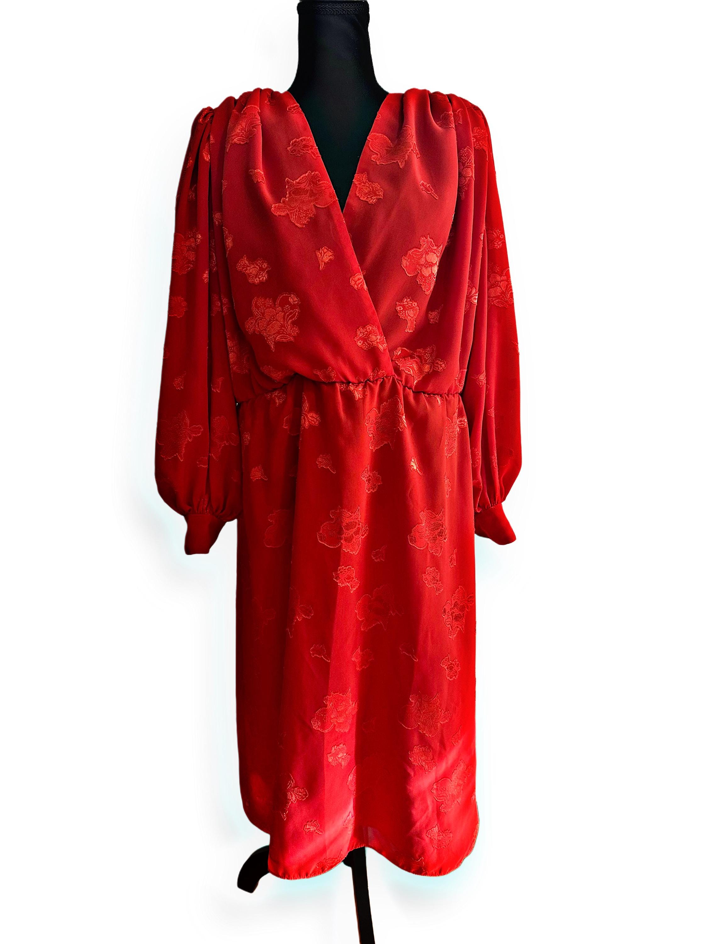 80s Holiday Dress - Etsy