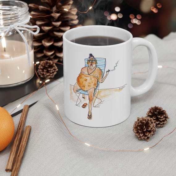 cigarette mug Grandma with Cigarette Mug