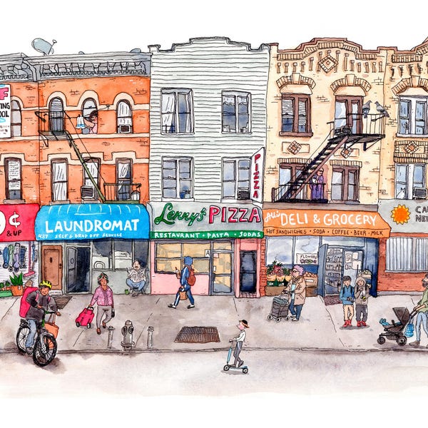 New York Print | Watercolor Illustration Wall Art