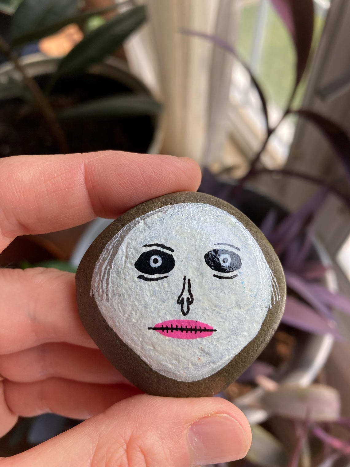Set of Painted Rocks With Funny Faces | Silly Characters Hand-painted ...