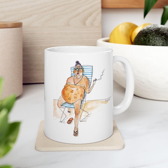 Grandma with Cigarette Mug
