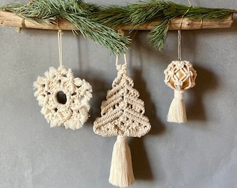 Macrame Christmas Ornament PDF Pattern, Macrame Christmas Tree, Christmas decor diy, Macrame Snowflake, Christmas Tree Ball pattern Macrame