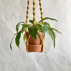 Macrame Plant Hanger Pattern, No tassel Plant Holder DIY, Macrame pot Tutorial, No Tail Plant Hanging, Plant Mom gifts, Decor for Home DIY