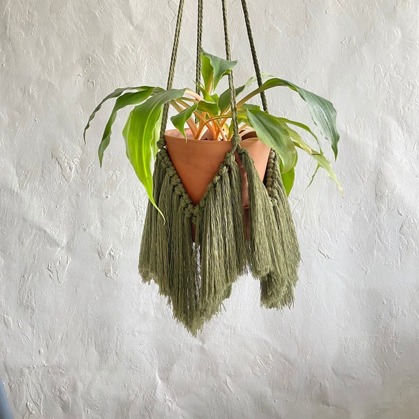 Macrame Plant Hanger with fringe Pattern, Plant Hanger pdf DIY, Tutorial Instructions, How To Plant Hanger, Macrame Pot with tassel pattern