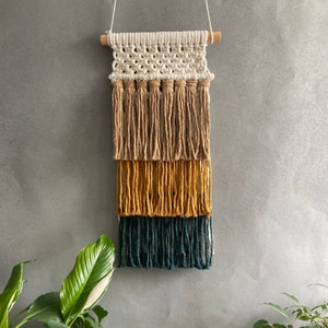 Color block Macrame Wall Hanging pattern PDF, Boho Wall Art, Wall tapestry, Geometric wall art, Macraweave, Weaving macrame instructions
