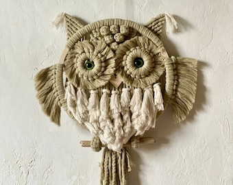 Macrame Owl Pattern PDF, Macrame Pattern For Beginners, Kids Room Decor DIY, Macrame owlet tutorial, Nursery Decor, Macrame Wall Hanging DIY