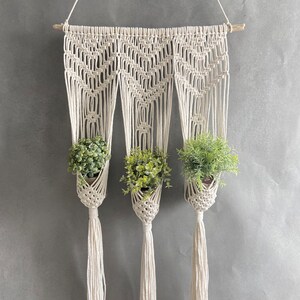 Macrame Triple Plant Hanger Pattern, Plant Hanger Pdf DIY, Tutorial ...