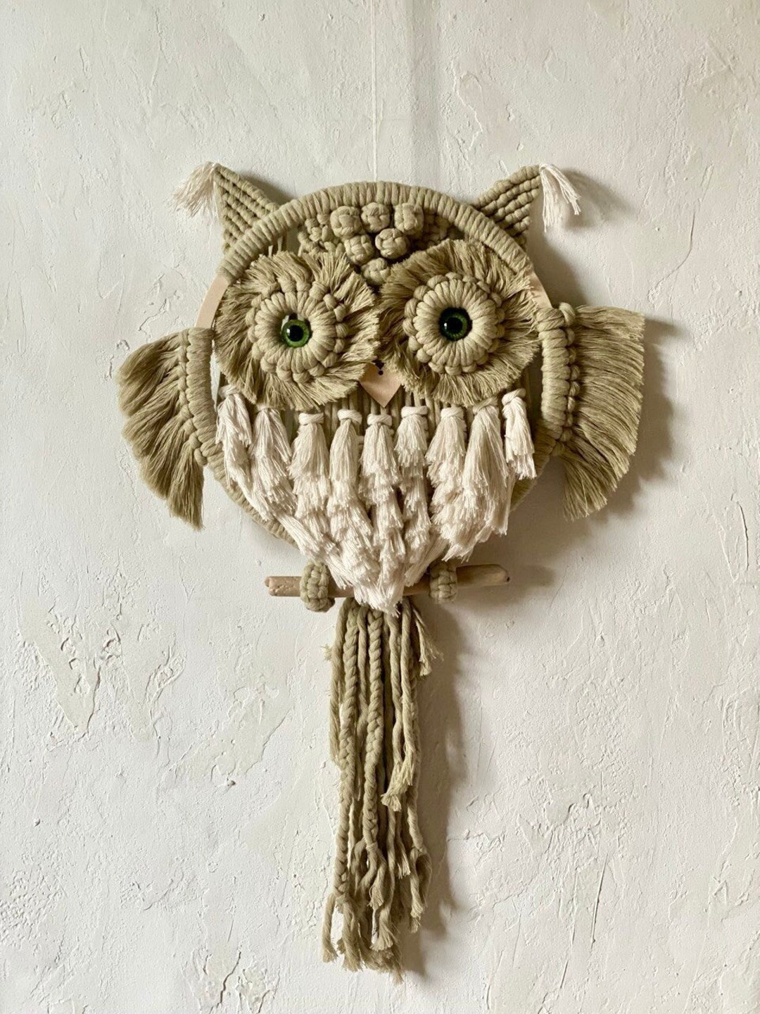 Macrame Owl Pattern PDF, Macrame Pattern for Beginners, Kids Room Decor ...