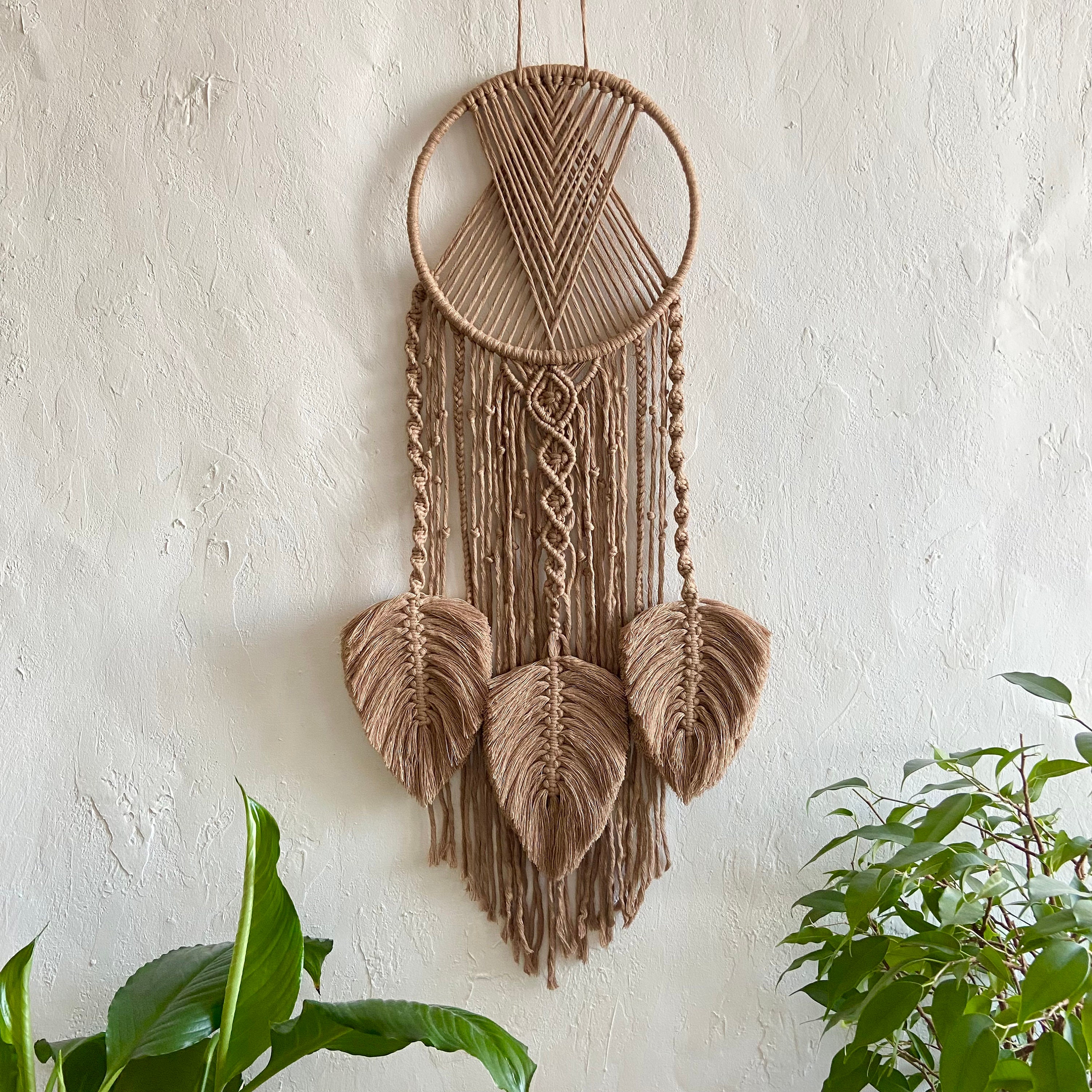 Spiritual wall decor Dream Catcher Natural mother earth style with