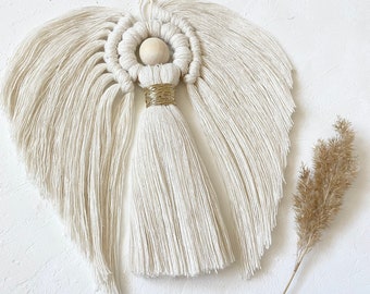 Macrame Angel pdf pattern, Macrame pattern for beginners, Christmas decor diy, macrame pattern, Macrame Christmas ornament, nursery decor