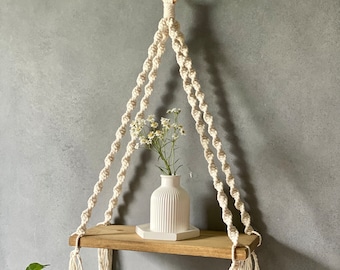 Macrame Shelf PATTERN pdf, Macrame Wall Shelf DIY, Macrame Magazine Holder, Macrame for Home, Macrame step by step Tutorial