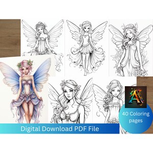 Fairy Coloring Pages for Adults and Teens
