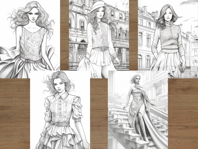 Fashion Model Coloring Pages - Il 794xN.4957261491 Bnoi