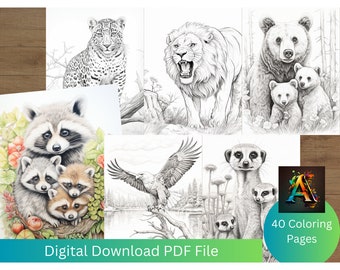 Animal Kingdom Coloring Pages Volume 2