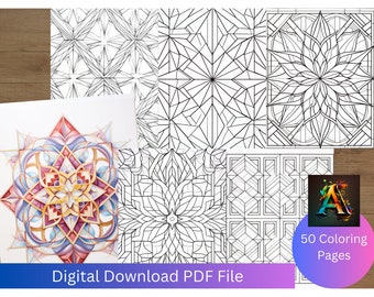 Geometric Design Coloring Pages