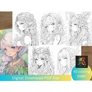 Fairy Elf Coloring Pages