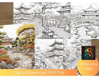 Zen Gardens Coloring Pages