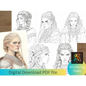 Viking Girl Coloring Pages