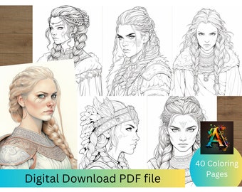 Viking Girl Coloring Pages