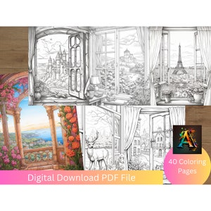 Window to another World Coloring Pages