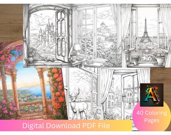 Window to another World Coloring Pages