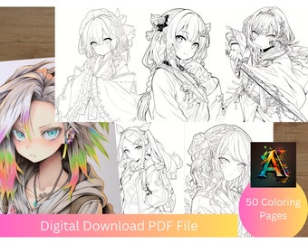 Manga coloring pages Collection