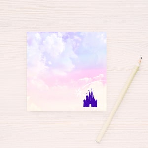 Castle, Cinderellas Castle, Disney Inspired, Sticky Notes, Office, Stationery, Home Office, Office Must Haves, Notes, Post-it notes