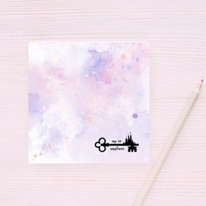 Disney Inspired, Disneyland, Disney World, Disney Castle, Key, Disney Inspired Stationery, Sticky Notes, Office, Stationery, Post-it notes