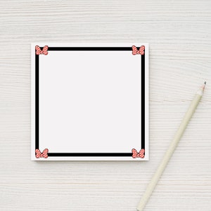 Disney Inspired, Minnie Mouse, Gift for Her, Girly Gift, Sticky Notes, Office Must Haves, Stationery, Home Office, Notes, Post-it notes