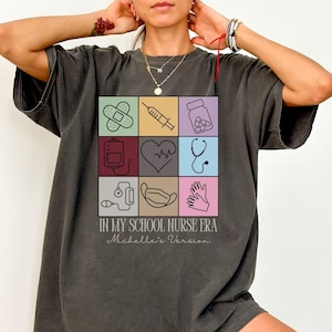 School Nurse Shirt, In My School Nurse Era T-shirt, Comfort Colors® Tshirt, Cute Gift for School Nurse, Nurse Appreciation, Back to School