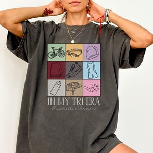 Triathlete Shirt, In My Triathlon Era T-shirt, Comfort Colors® Triathlon Shirt Gift for Triathlete, Swim Bike Run Tshirt for Race Finisher