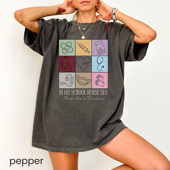 School Nurse Shirt, In My School Nurse Era T-shirt, Comfort Colors® Tshirt, Cute Gift for School Nurse, Nurse Appreciation, Back to School