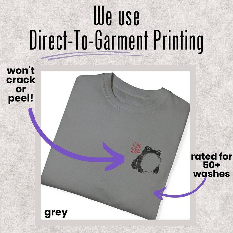 Japanese Grumpy Frog Shirt, Hoji Matsumoto Unimpressed Toad Tshirt, Vintage Style Woodblock Art Tshirt, Gift for Art Lover, Animal Lover Grey