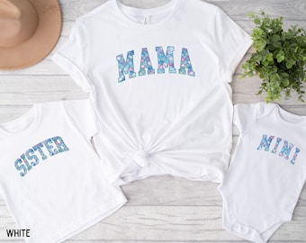 Mermaid Mama and Mini Matching Shirts, Mermaid Mommy and Me Tshirts, Mermaid Party Outfit, Mermaid Mama Mini, Gift for New Mom, Girls Gift