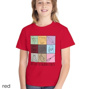 Baking Lover T Shirt, Bakers Comfort Colors® Shirt, In My Baking Era Tshirt, Bakery T-shirt, Baking Gift for Baker, Bakery Gift, Love Baking Red